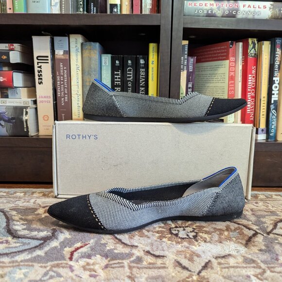 Rothys The Point in Grey Mist Capstone - Size 10.5 - Picture 5 of 16